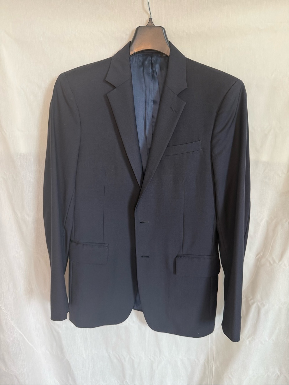 Prada Men's Navy Blue Classic Two-Button Blazer